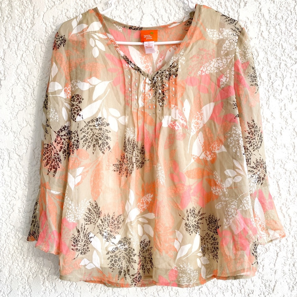 Hearts of Palm Women Floral blouse